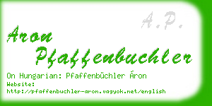 aron pfaffenbuchler business card